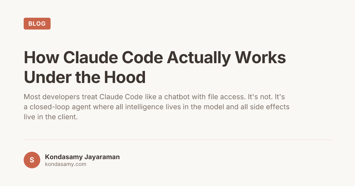How Claude Code Actually Works Under the Hood
